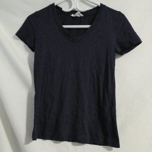 FOREVER 21, size small, solid navy V-Neck tee, GUC